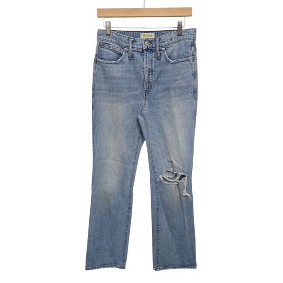 Madewell Denim - Madewell‎ High Rise Bootcut Jeans Size 28 Lightwash Minimal Distressed